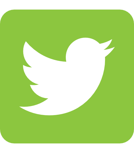 Twitter logo in green